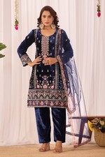 Designer Pakistani Velvet Salwar Kameez Indian Women Party Wear Salwar Suit