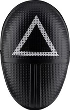 Squid Game  TRIANGLE  Plastic Costume Head Mask - for Adults -