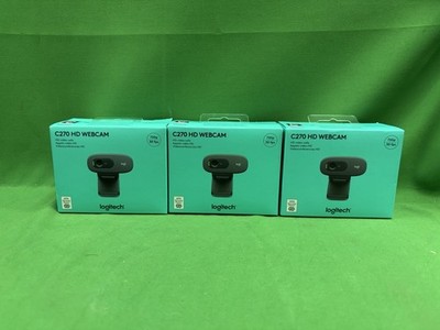 Logitech C270 Web Camera 720p 30 fps (x3) New (E5)