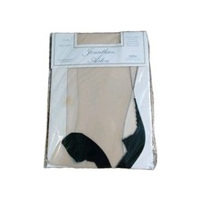 Jonathan Aston Contrast Seam 'N Heel Ultra Sheer Pantyhose B Champagne W/ Black