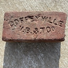 RARE Vintage Coffeyville VB&T Co. Kansas Brick Home Decor