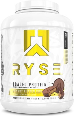 RYSE Loaded Protein Powder - Peanut Butter Cup - 54 Servings 4.6 Lb Pack of 2