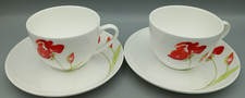 Aynsley Meadow (Poppies) 2 x cups & saucers VGC