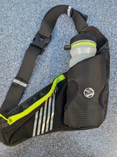 RUNNING BOTTLE WAIST BELT SPORTS WATER HYDRATION SIX PEAKS ZIP