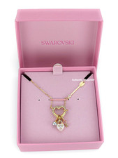 NEW 100 Genuine SWAROVSKI Gold Arrow Heart Mix Charms Pendant Necklace 5737290
