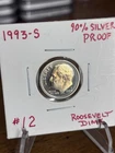1993-S 10C Silver (Proof) Roosevelt Dime Beautiful Natural Toning. 90% Silver!