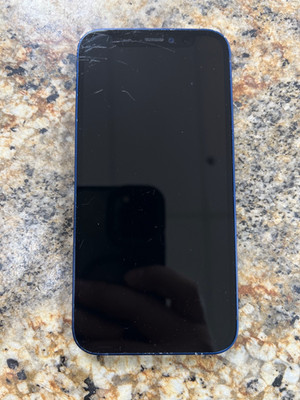 Apple iPhone 12 mini Blue - Does Not Turn On, Unknown Storage Capacity & Carrier