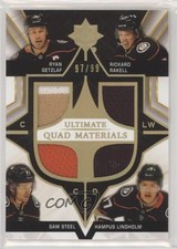 2020-21 Ultimate Collection Quad Materials 97/99 Ryan Getzlaf Rickard Rakell 2u9