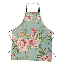 Cooking Aprons for Women with Pocket, Adjustable Floral Apron Fioral Apron 2