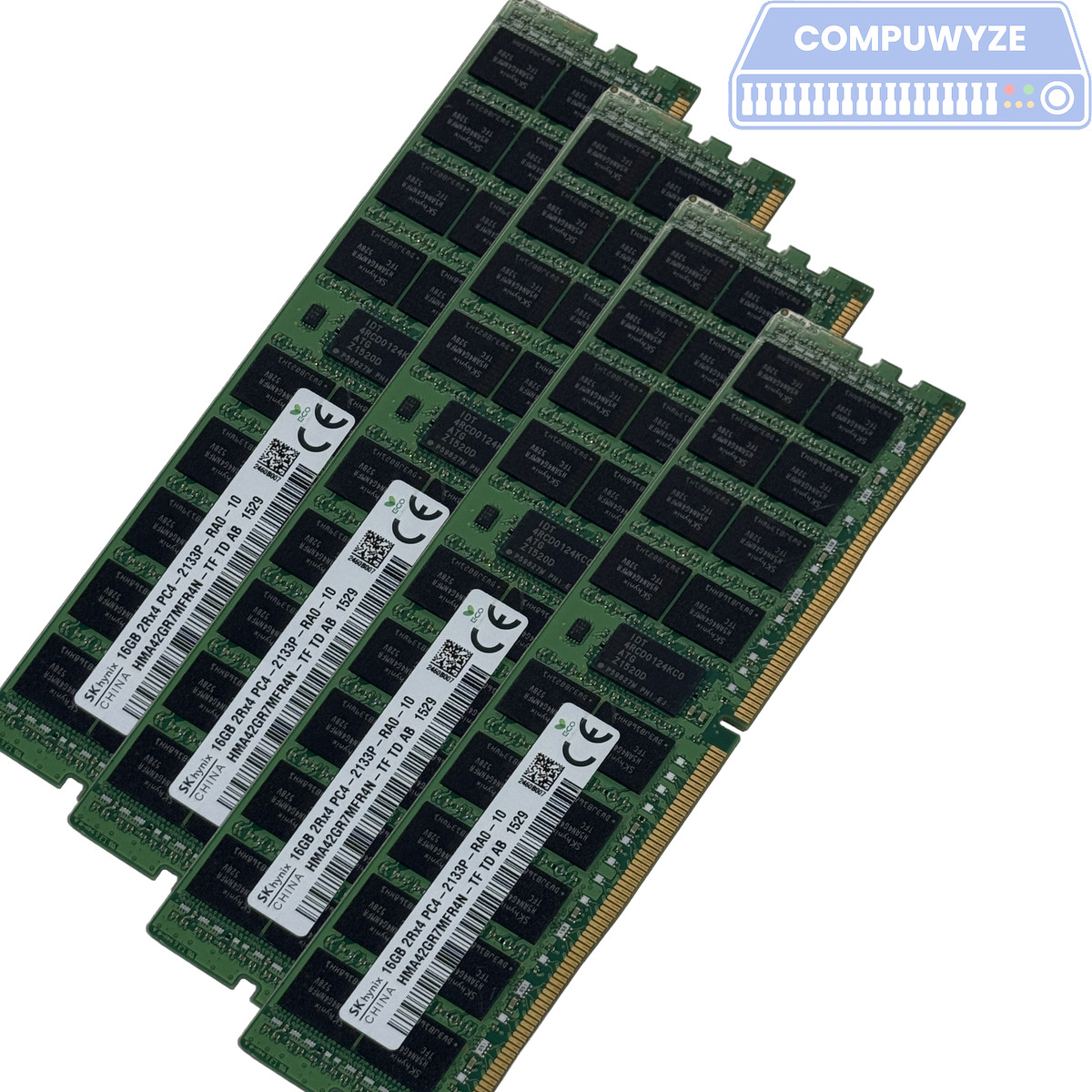 Hynix HMA42GR7MFR4N-TF 64GB DDR4 ECC RDIMM 2133P Server RAM Kit 4x16GB