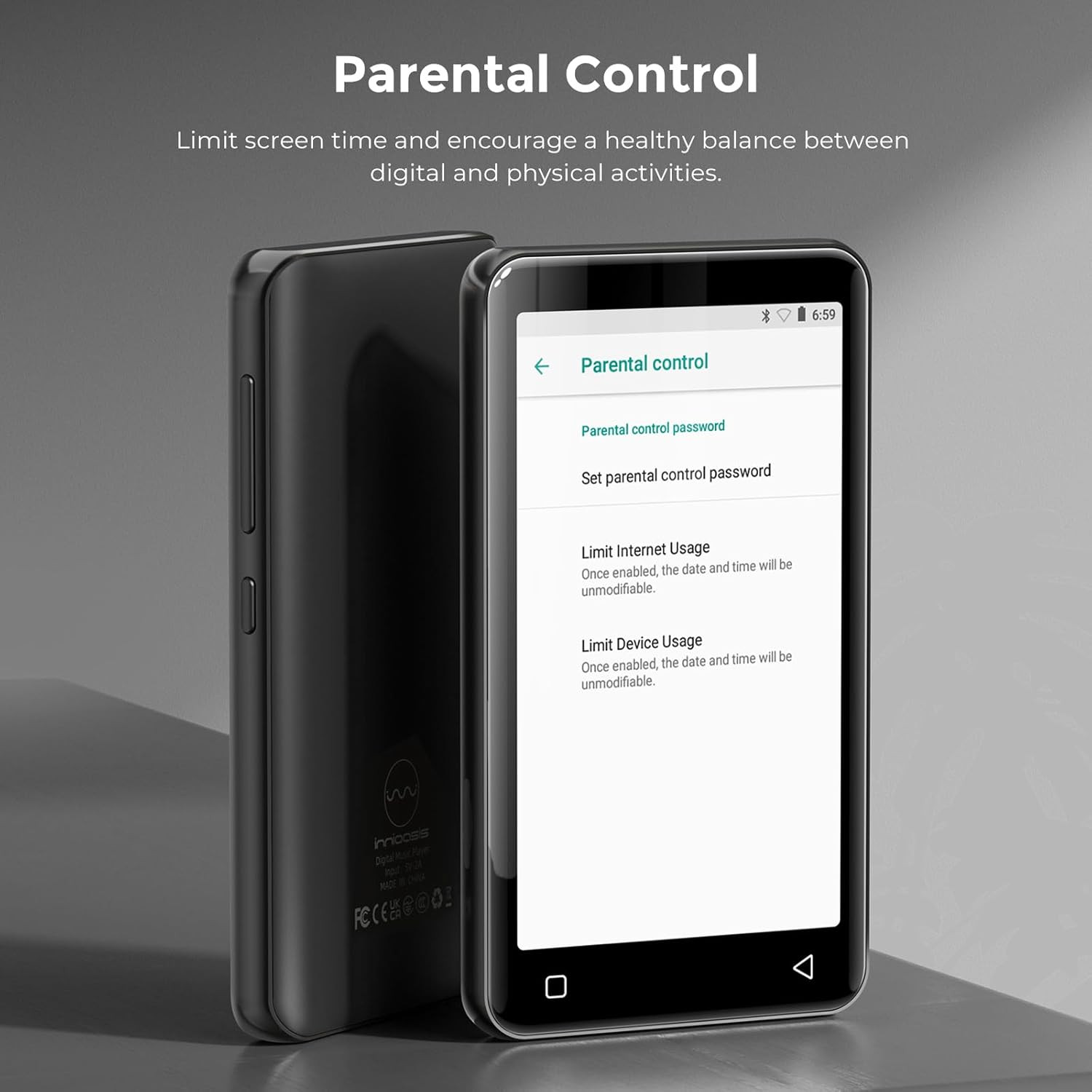 Lettore MP3 80GB per Bambini con Spotify, WiFi e Bluetooth | Controllo Genitori - 4