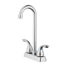 OakBrook 67299W-0101 Chrome Plated Composite Pacifica Two Handle Bar Faucet