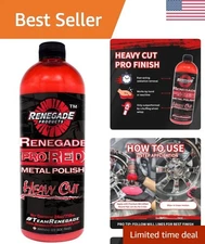 Pro Red Liquid Metal Polish - Heavy Cut Shine for Aluminum & Stainless Steel