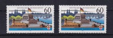 Bund 1583 x+y Einzelmarke ohne+mit Fluoreszenz 2000 Jahre Koblenz 60 Pf **