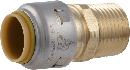Max 1/2 Inch MNPT Adapter Push to Connect Brass Plumbing Fitting PEX Pipe Copper