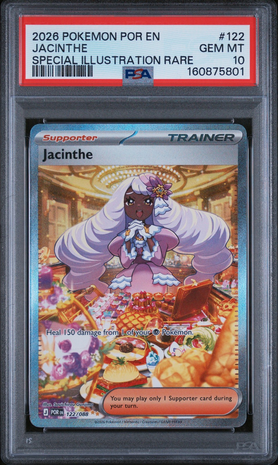 Jacinthe 122 Special Illustration Rare Por En-Perfect Order Pokemon PSA 10