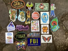 Vintage Butterfly Animals Funny Prism Vending Machine Stickers Tattoo Lot