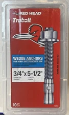 Head 3/4 in. x 5-1/2 in. Wedge Anchor 10CT