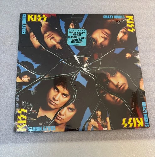 KISS CRAZY NIGHTS SEALED LP  1987 ORIGINAL 1st PRESS HYPER STICKER
