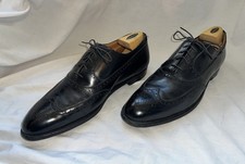 True Vintage Alden Black Calf Full Brogue Wingtips 13 AA/B EUC