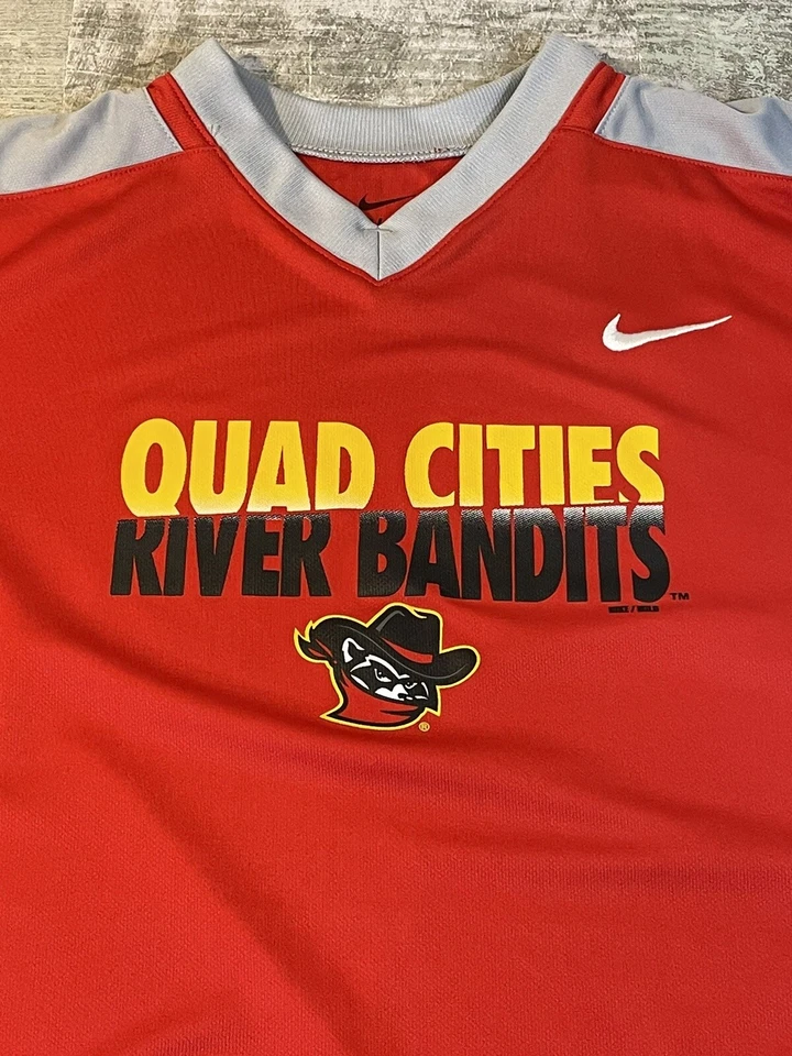 Quad City River Bandits MiLB Baseball Nike Womens XL Jersey Shirt Minor Baseball - Image 2 of 4