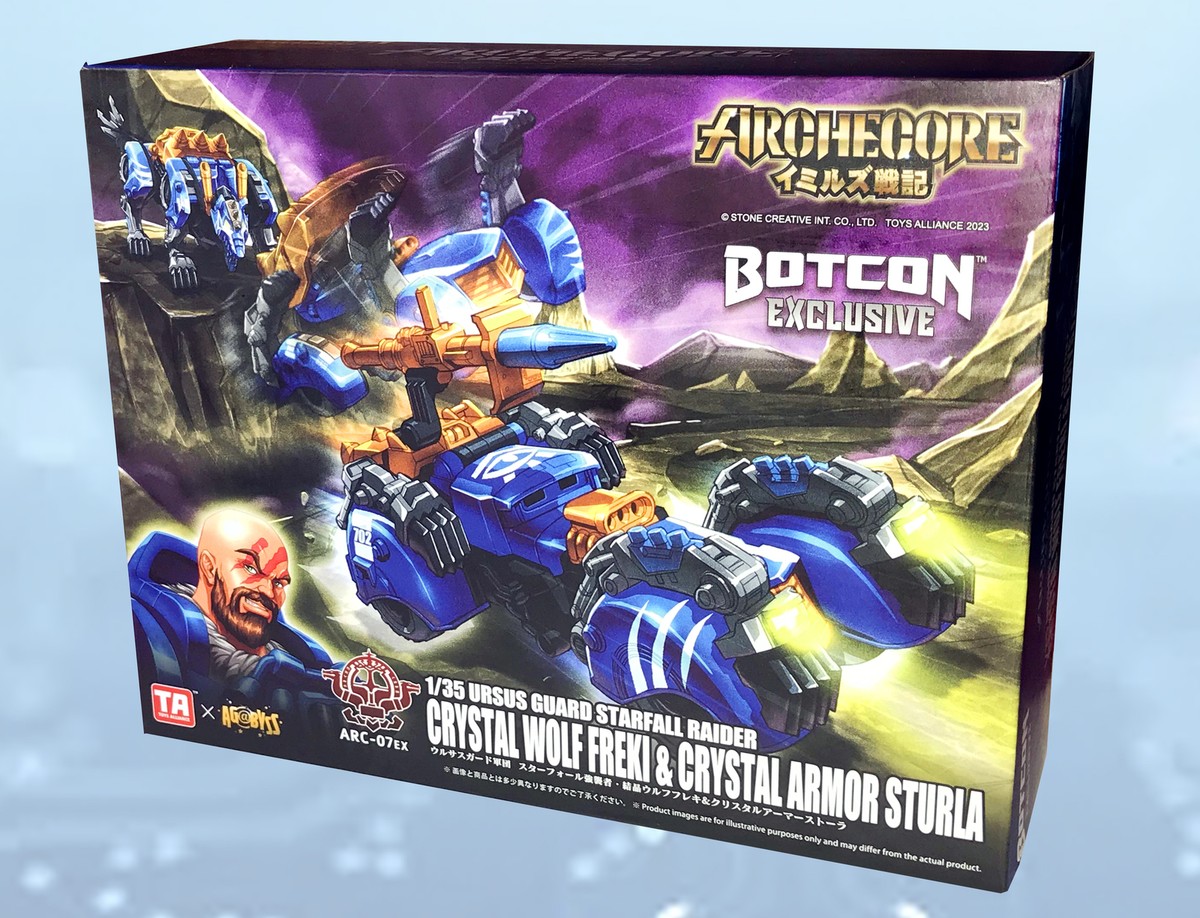 BOTCON 2022 EXCLUSIVE Archecore ARC-07 Crystal Wolf Freki & Sturla
