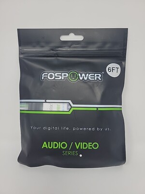 FosPower Gold Plated Dual Layer RCA S/PDIF Digital Coaxial Coax Audio Cable Plug