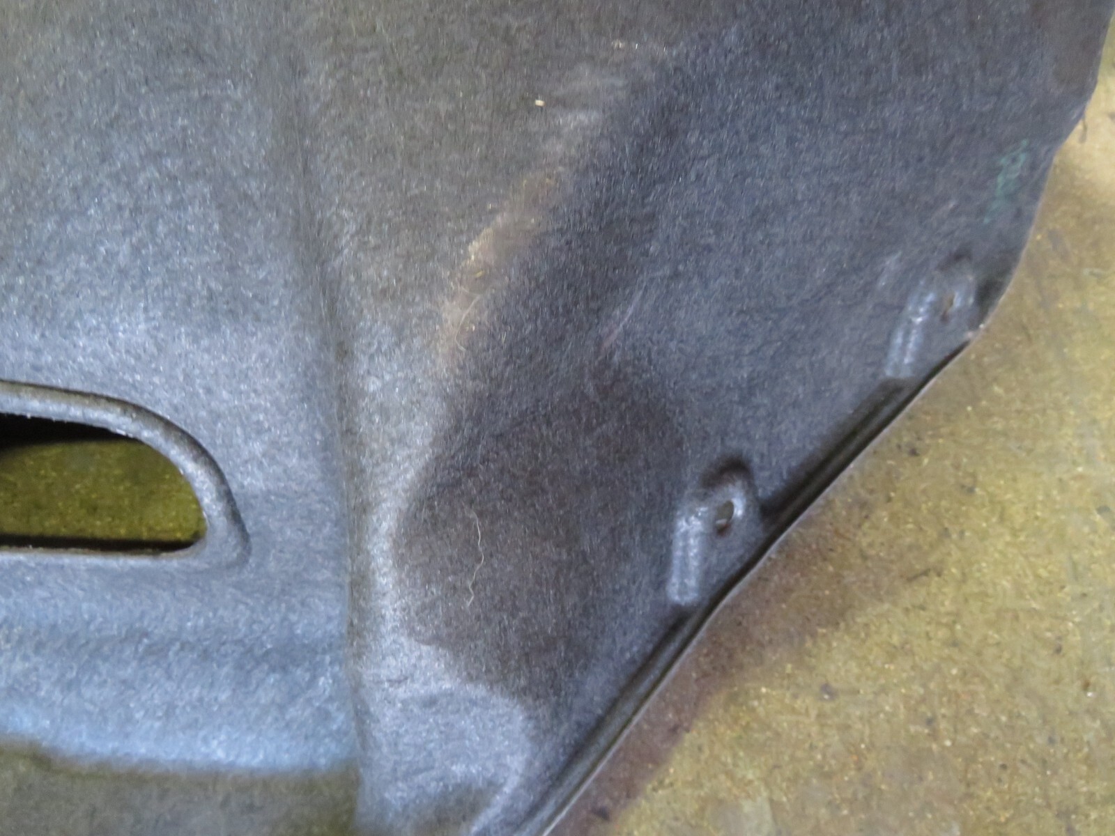 Ferrari Portofino, Deck Lid Carpet, Bent, Used, P/N 783908