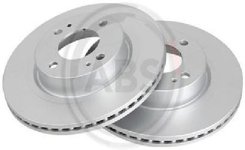 2x Original A.B.S. Brake Disc 18435 for Mitsubishi