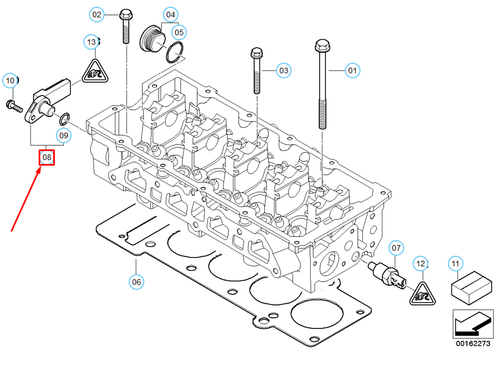 MINI Cooper R50 Camshaft Sensor 12141485845 1485845 NEW GENUINE - Picture 9 of 9