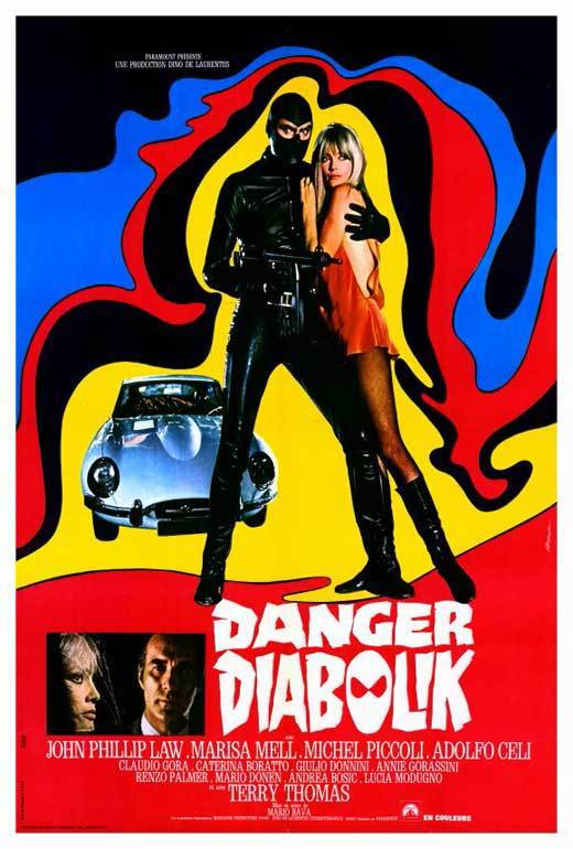 DANGER: DIABOLIK Movie POSTER 27x40 John Phillip Law Marisa Mell