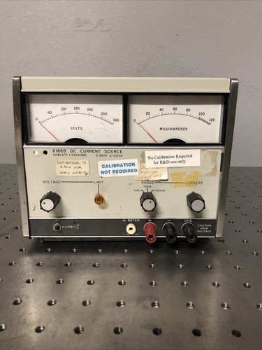 HEWLETT PACKARD 6186C DC CURRENT SOURCE 0-300 VOLTS AND 100mA HP - Picture 1 of 6