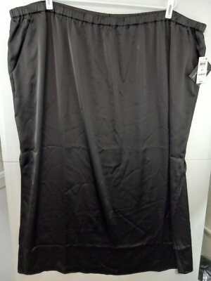 Bar III x Nicole Williams English Plus 4X Black Elastic Waist Skirt NWT $69.50