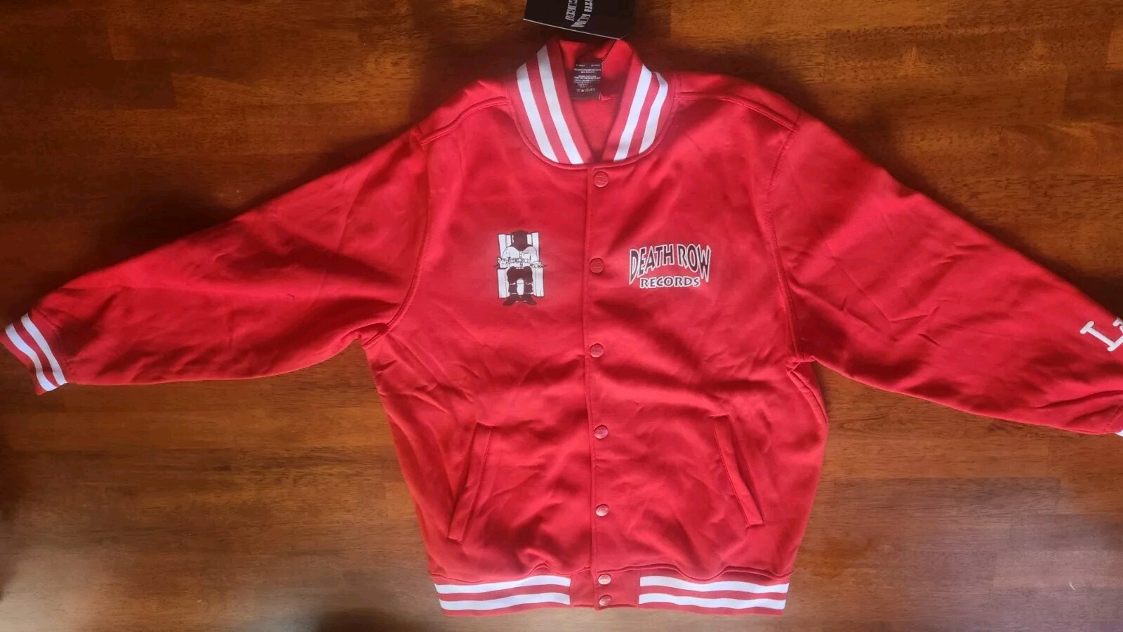 FILA Death Row Records Core Chair Logo Varsity Giacca Uomo Taglia Large Rosso