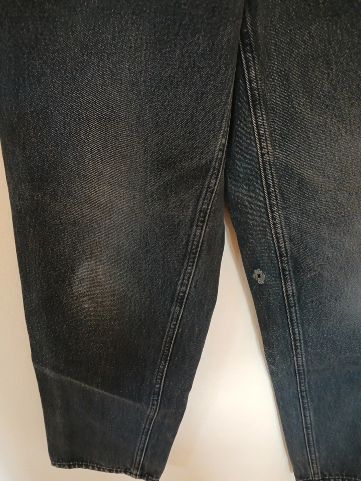 Vintage Men's Open Trails Authentic Stonewashed Jeans Black Relaxed Fit 34 X 34 - Image 2 of 4