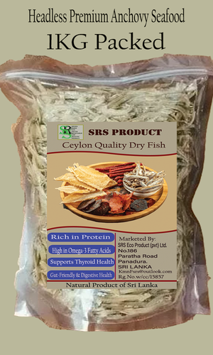 Premium kopflose getrocknete Sardellen Meeresfrüchte - gereinigt & kochfertig Ceylon 1Kg - Bild 2 von 6