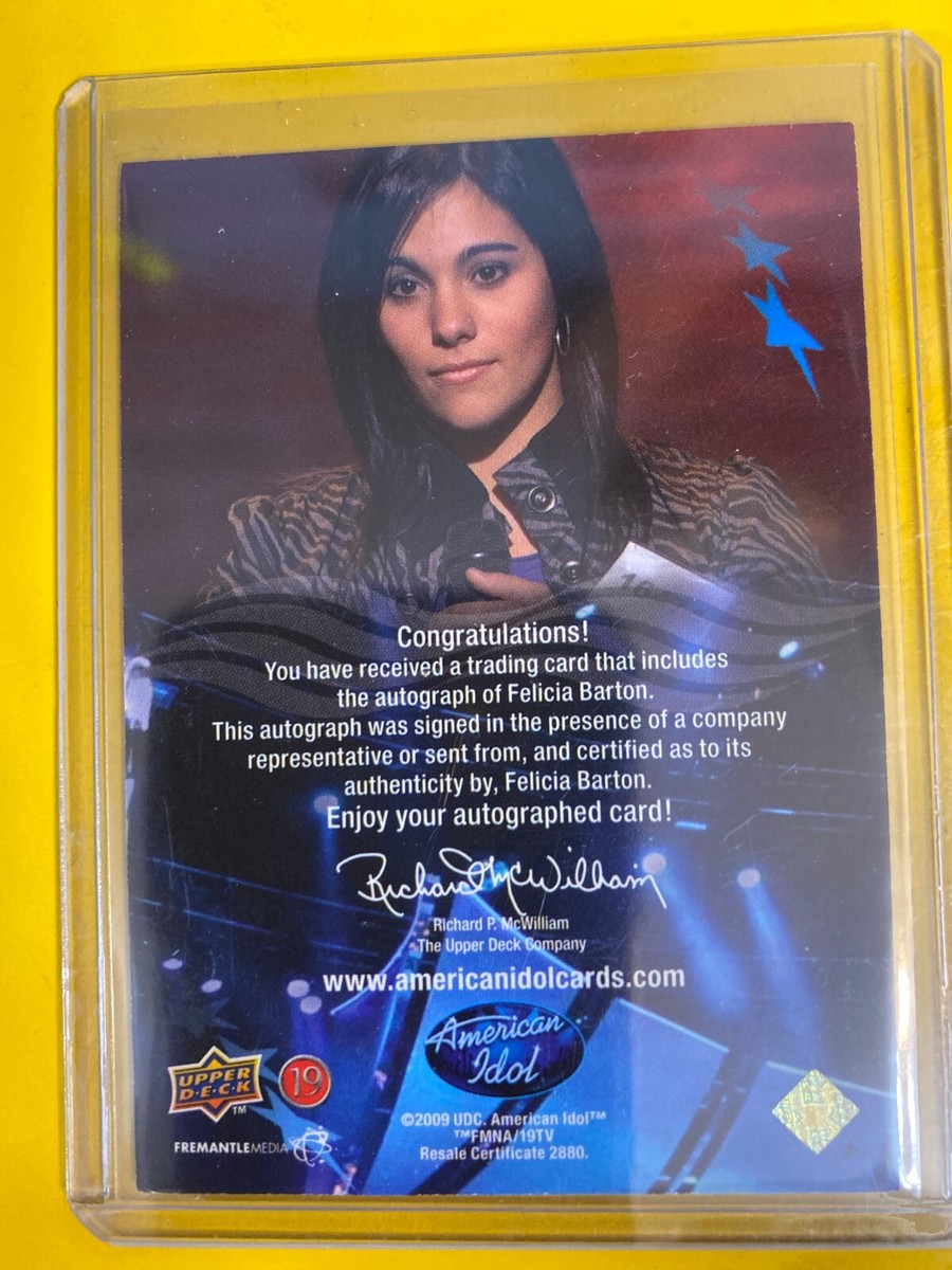 RS1197 2009 American Idol Season Eight Autograph #NNO Felicia