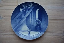 Bing & Gr&oslash;ndahl Weihnachtsteller 1934 D&auml;nemark Glocken Turm Gl&ouml;ckner