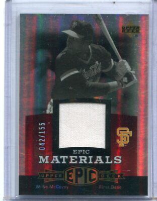 2006 Upper Deck Epic - WILLIE McCOVEY - Red Game Jersey EM-WM3 - GIANTS  /155 | eBay