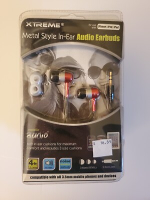 Xtreme () Metal Style In-Ear Audio Earbuds