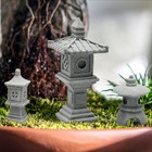 Miniature Pagoda Lantern Buddha Figurine Outdoor Garden Decoration Micro Yard
