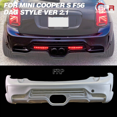 FRP Unpainted DAG Style Rear Bumper Body Kits For Mini Cooper S F56 Ver 2.1