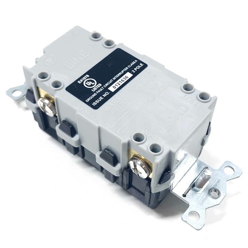 GFRST20 Hubbell GFCI Commercial Self Test Receptacle (Brown) 20A, 125V - Picture 6 of 7