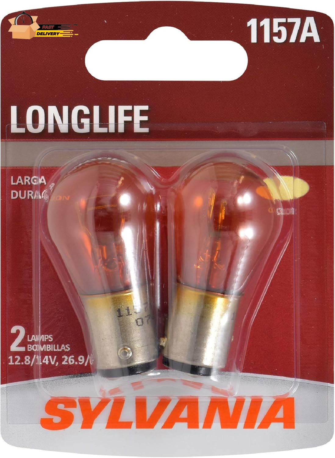 - 1157A Long Life Miniature - Amber Bulb, Ideal for Park and Turn Ligh