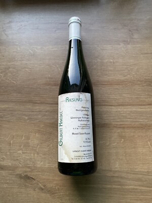 Biete eine Flasche 1996 Winninger Röttgen Riesling Halbtrocken MSR 9,5%, 0,75L.