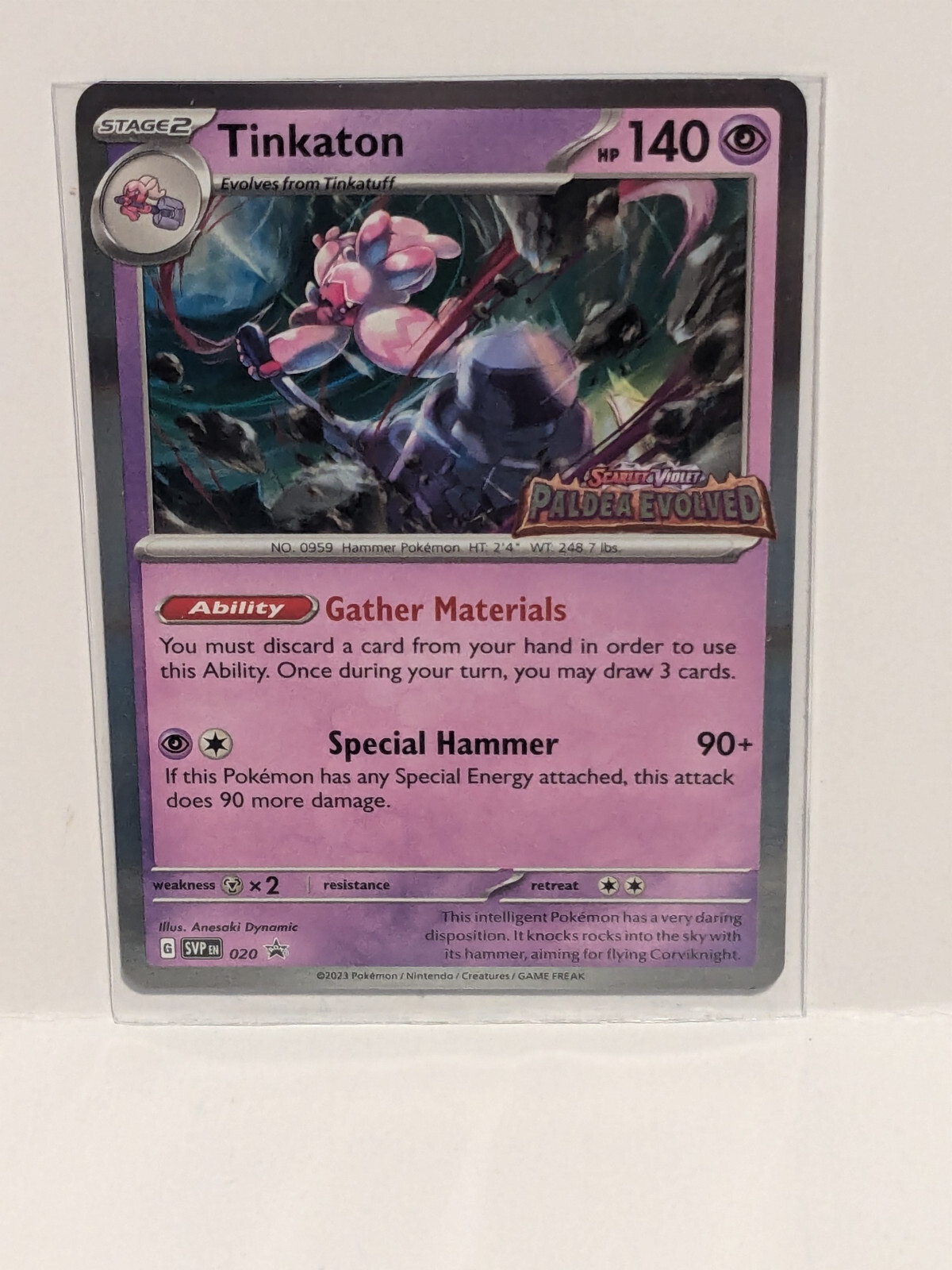 TINKATON SVP 020 PALDEA EVOLVED PROMO POKEMON (STAMPED PRE-RELEASE, NM)