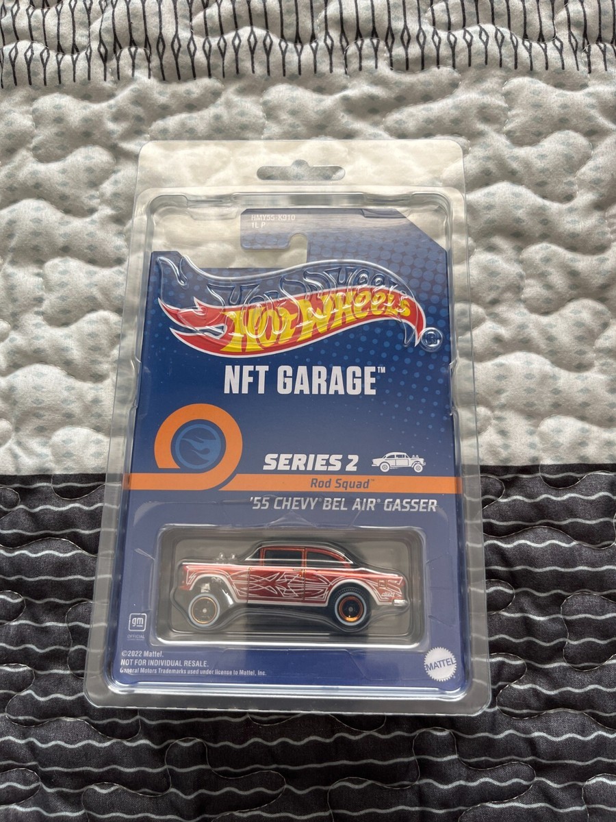 MATTEL HOT WHEELS S2 NFTH PHYSICAL 55 CHEVY BEL AIR GASSER (MINT