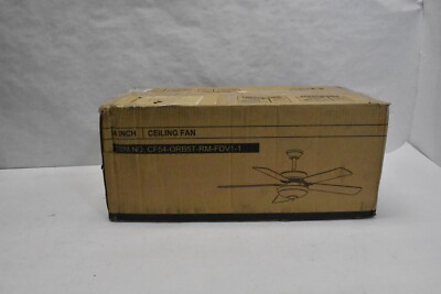 Indoor Ceiling Fan 54'' With Light Kit & Remote Control Reversible Blades Bronze