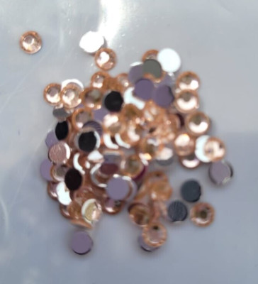 100 Strass/Glitzer/Schmucksteine, No Hotfix, Fb. (1) Vintage Rose, SS10 2,8-3 mm