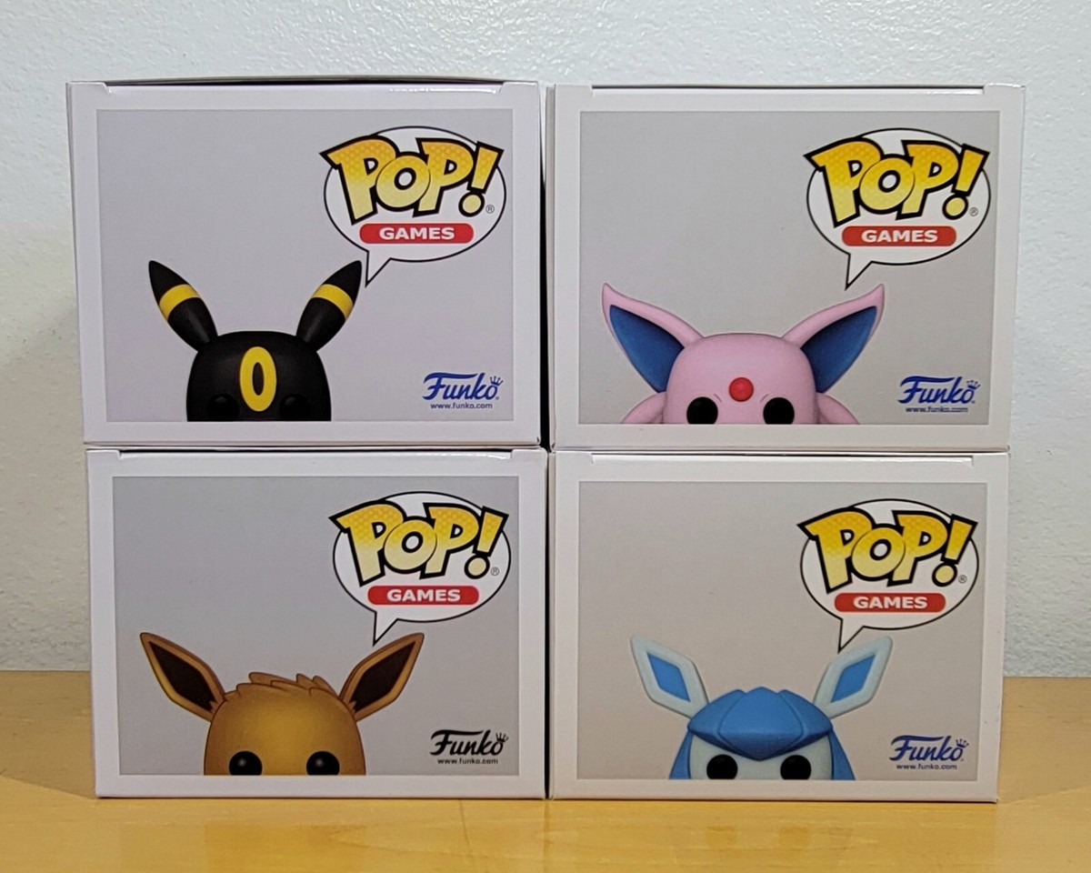 FUNKO POP EEVEE 577 FLOCKED EXCLUSIVE GLACEON 921 UMBREON 948